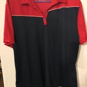 Monterey Club Blue and Red short sleeve Golf Shirt